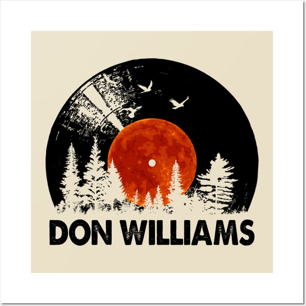 Williams Name Record Music Forest Gift Wall Art by Mountain River Landscape